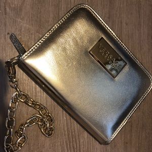 Versace parfum gold wristlet wallet